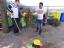 Limpeza da horta pelas crianças e pelos pais