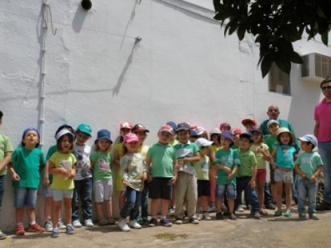 Os mais pequenos do pré escolar- sala mágica também participaram no projeto.
