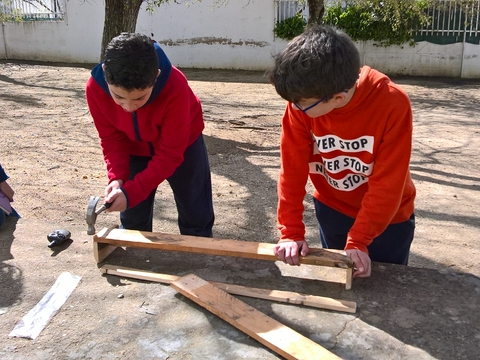 Construção de um sementário para a horta biológica