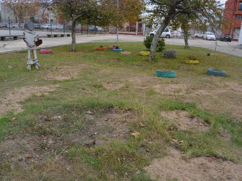 Espaço - destinado à reconstrução da horta biológica no jardim da escola.