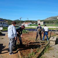 Outro dia de preparação do terreno com outra equipa.