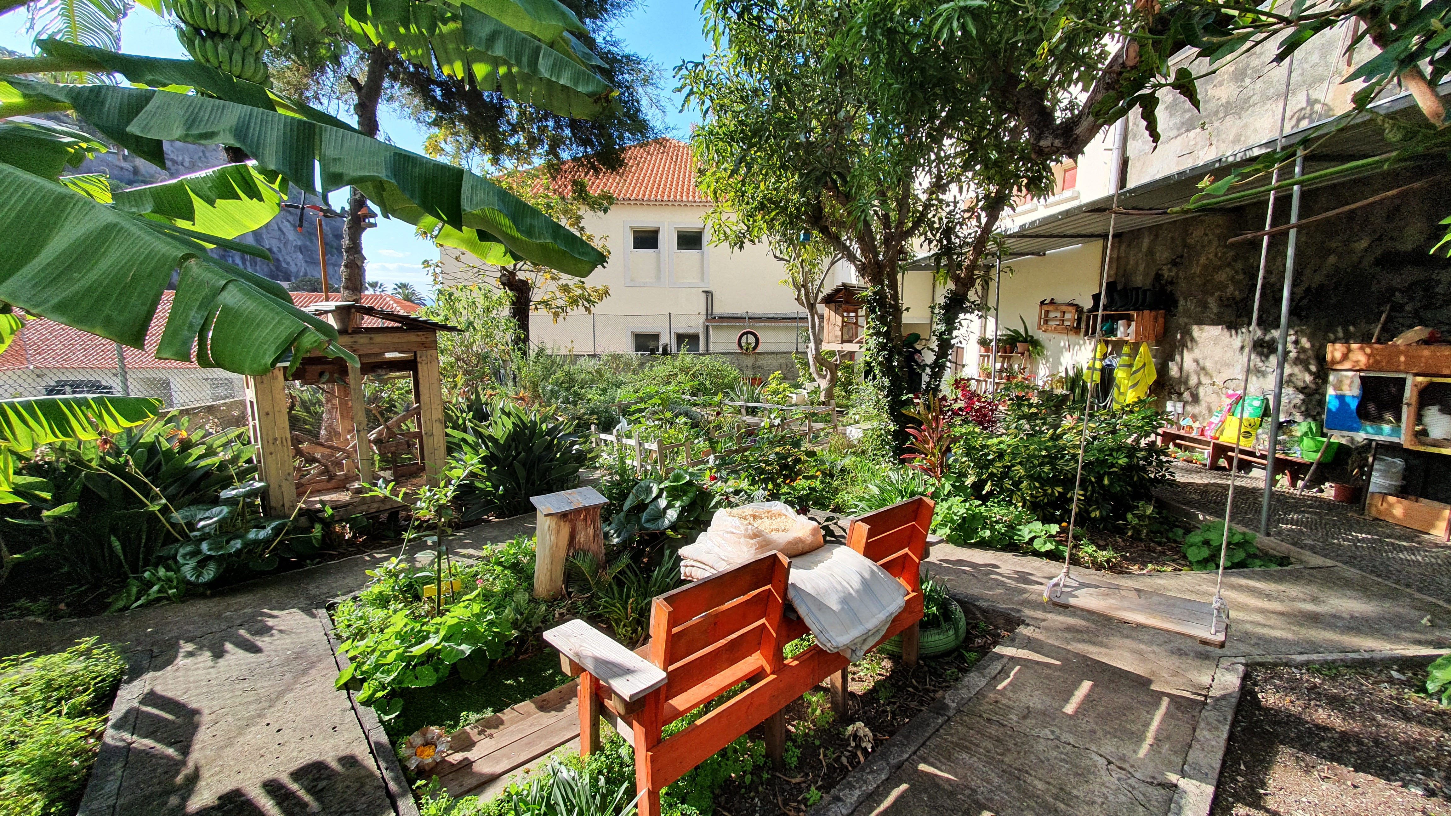 Panorâmica do Jardim/Horta Inferior.