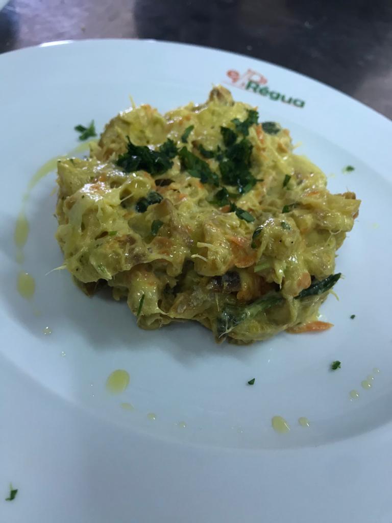 Confeção de um prato utilizando a salsa da Horta Bio