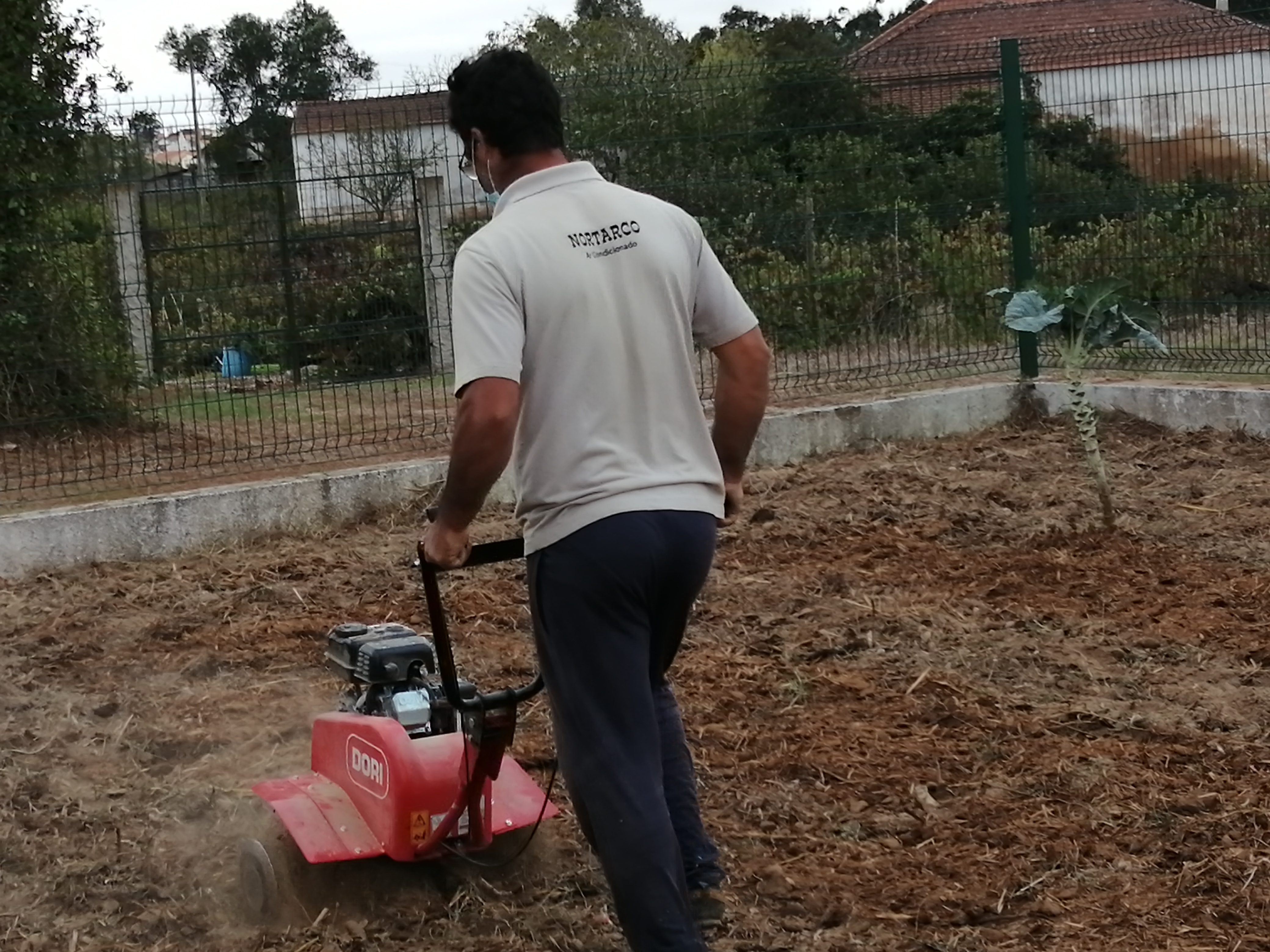 No início do ano letivo foi efetuada a preparação e a fertilização do solo, por técnicos da Câmara Municipal, onde foi explicado este processo aos alunos.