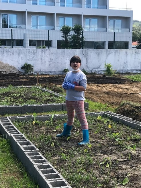 Alunos a participar nos trabalhos