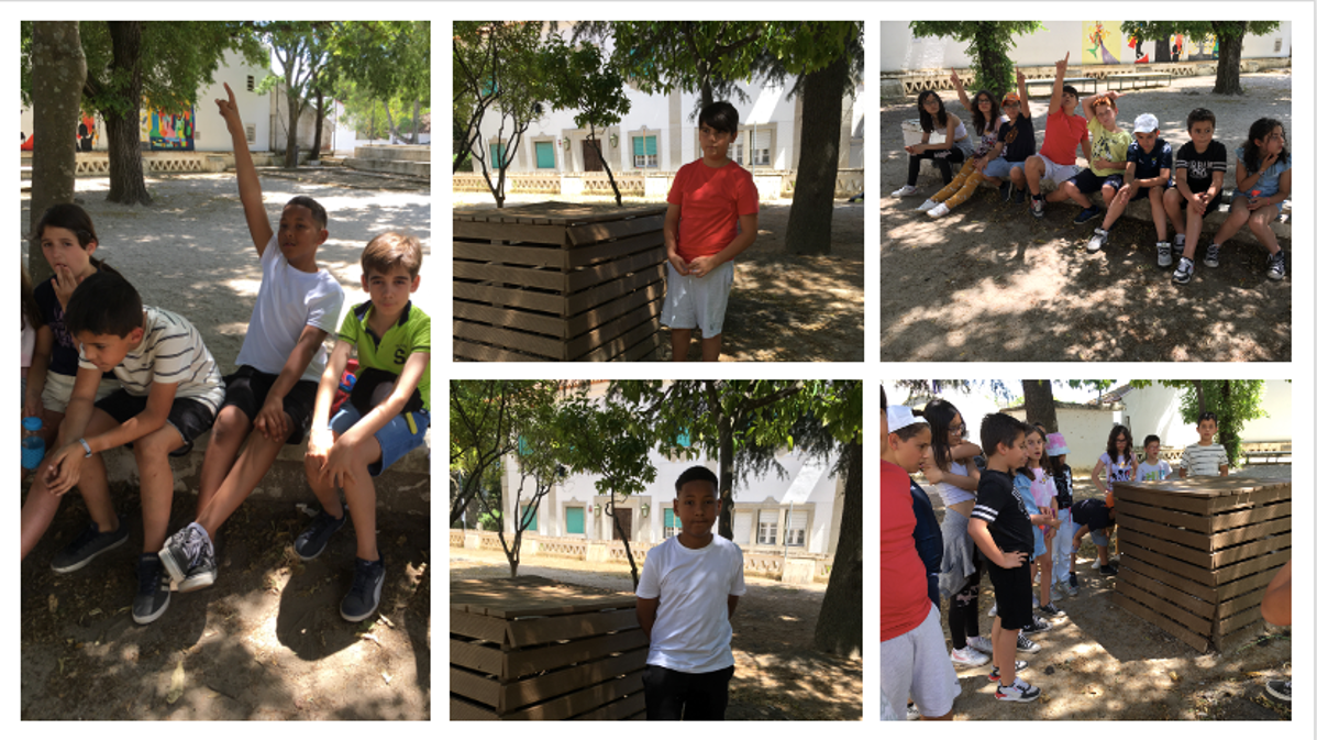Maio de 2022 – Aula sobre compostagem, turma do 4ºB, após a participação da coordenadora Eco-Escolas no webinar “Compostagem nas escolas: como abordar o assunto em sala de aula”.