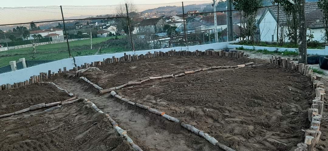 Horta pronta a iniciar o cultivo.