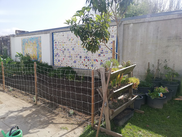 Preparação da terra e do espaço de vedação
