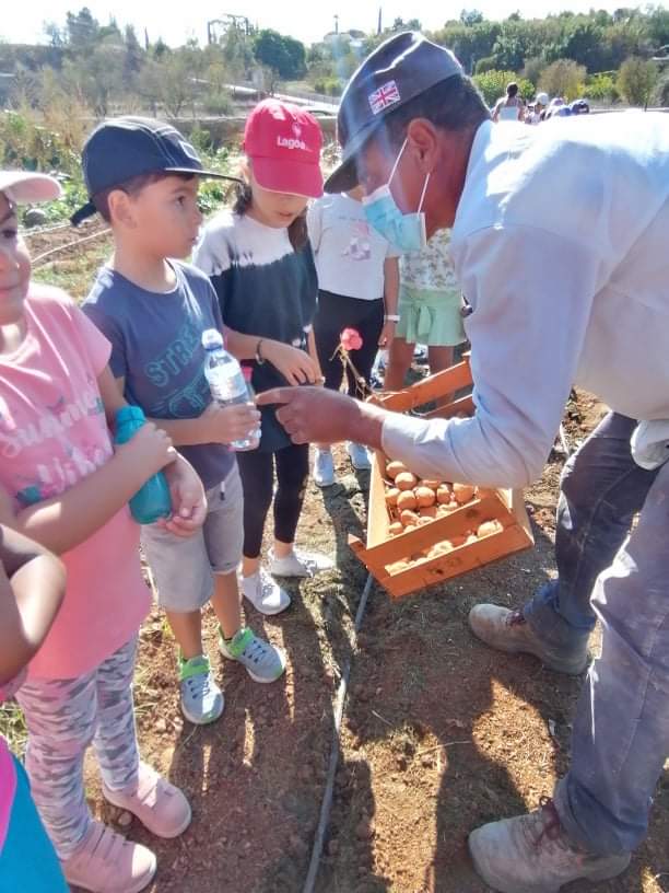 Cada aluno da escola plantou uma batata