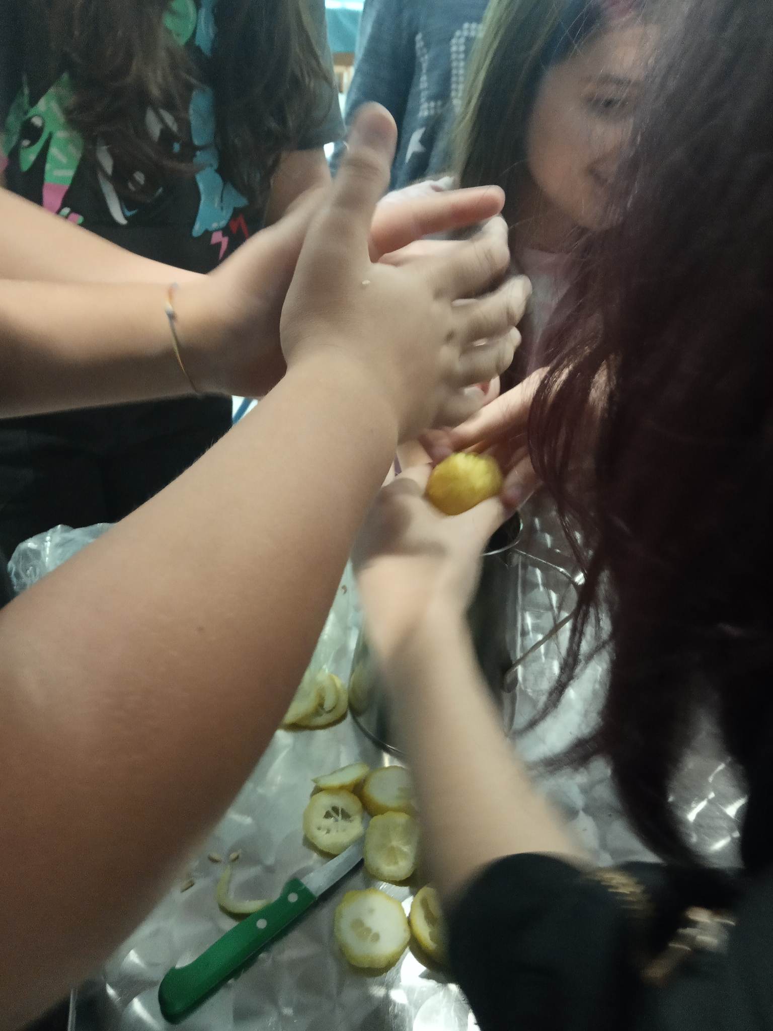 Na sala de convívio os alunos clube, aproveitando os limões do limoeiro da nossa horta, fizeram um sumo delicioso que  dsitribuiram e brindaram à vida sudável e sustentável.
