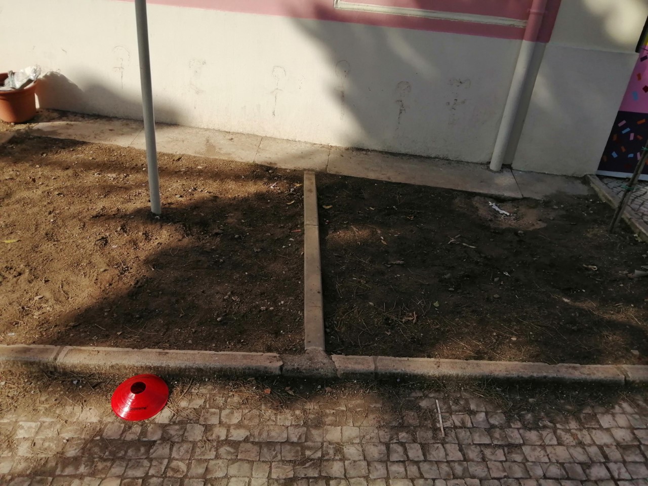 pedaço da horta , já cavado