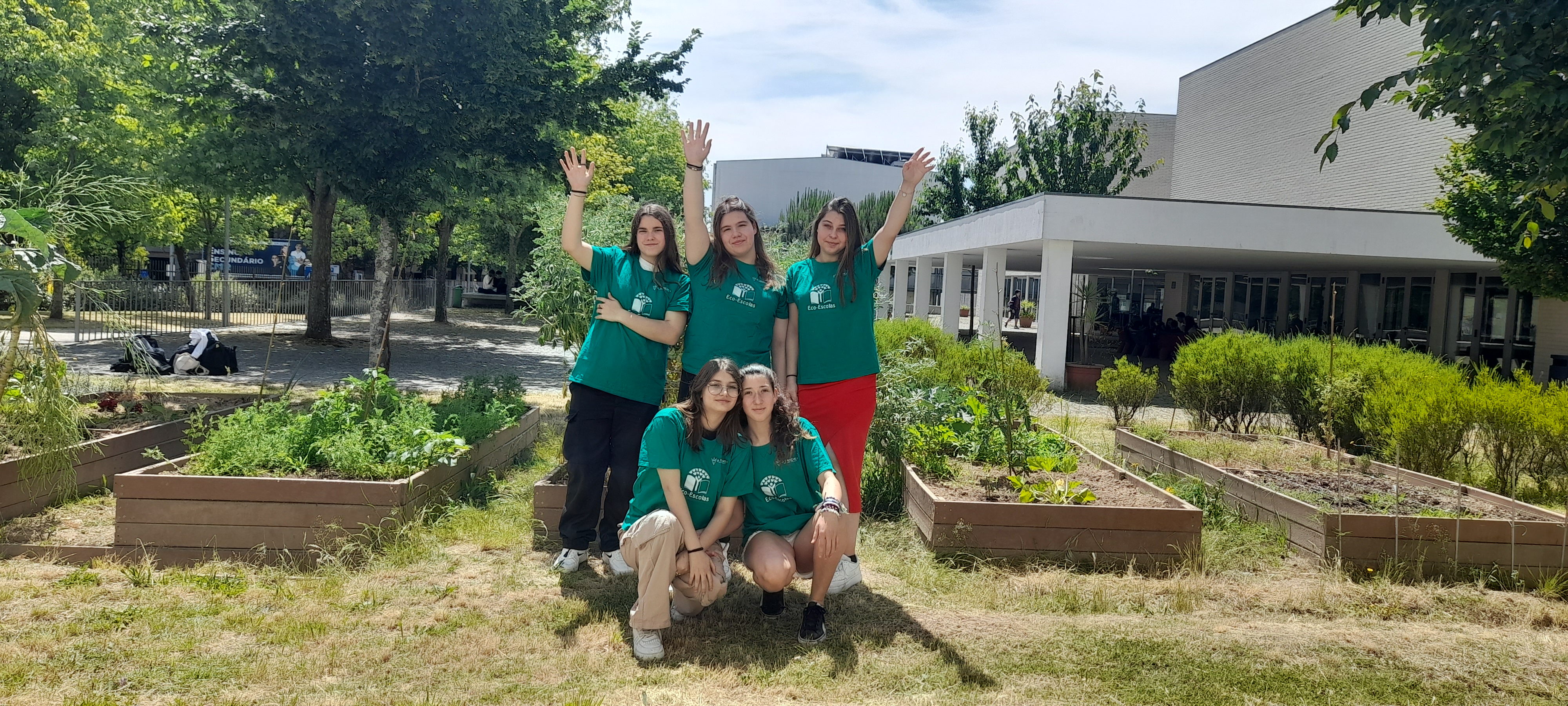 Equipa no final do trabalho