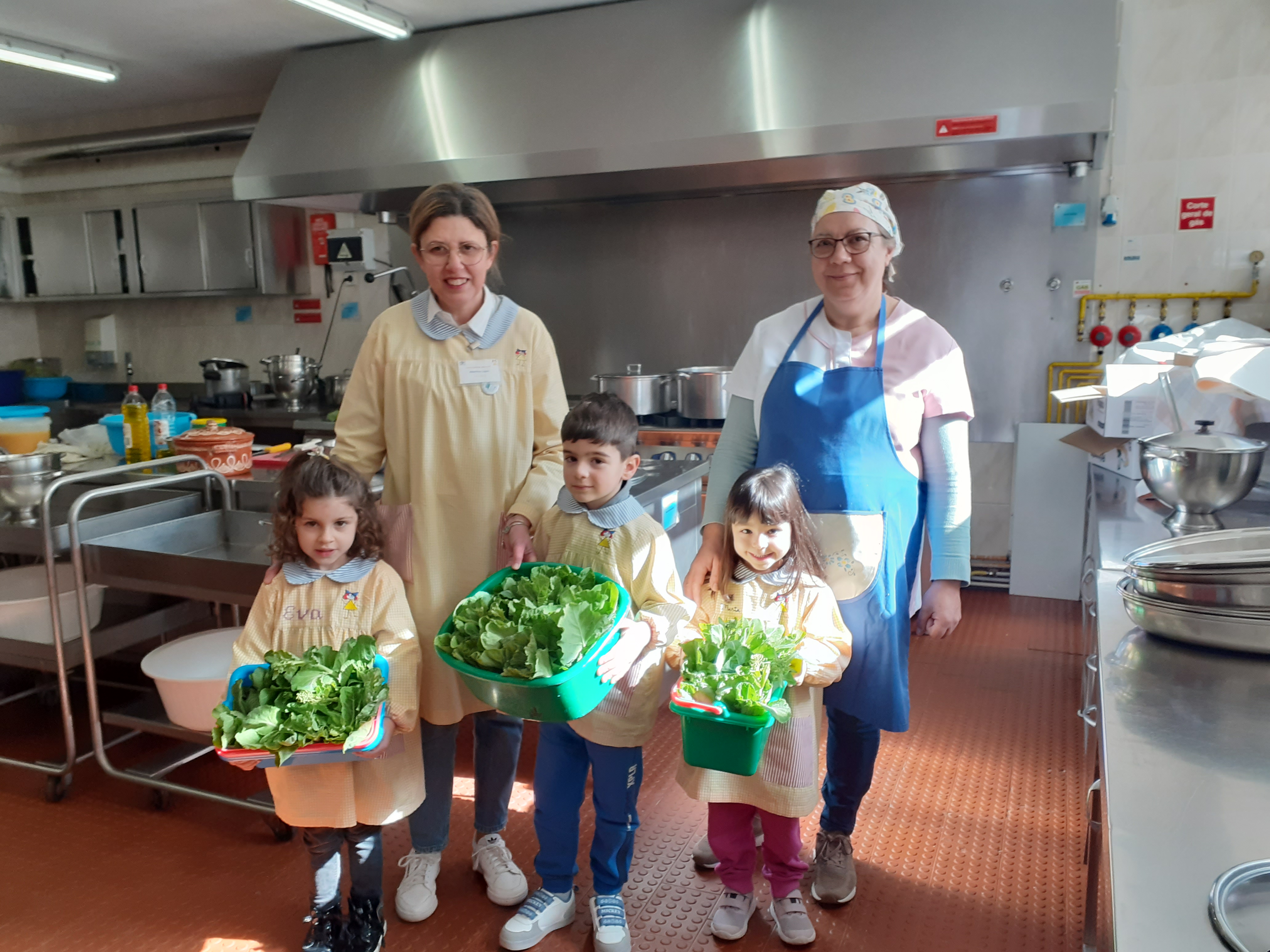 2- ENTREGA DOS GRELOS À COZINHEIRA