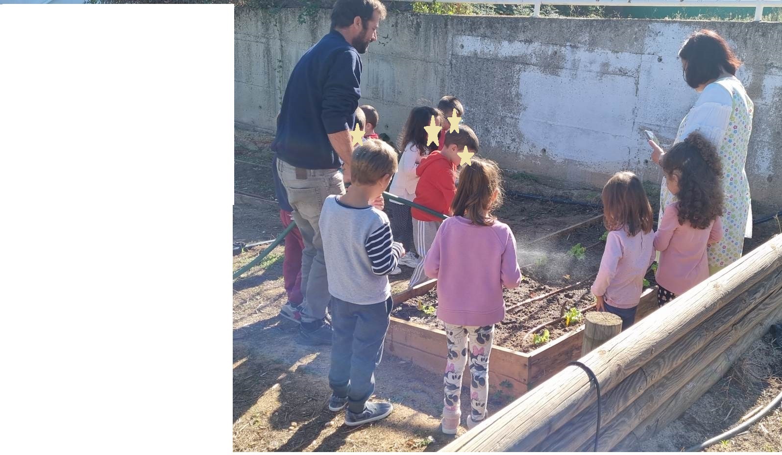 Orientações sobre a sementeira da turma pré B.