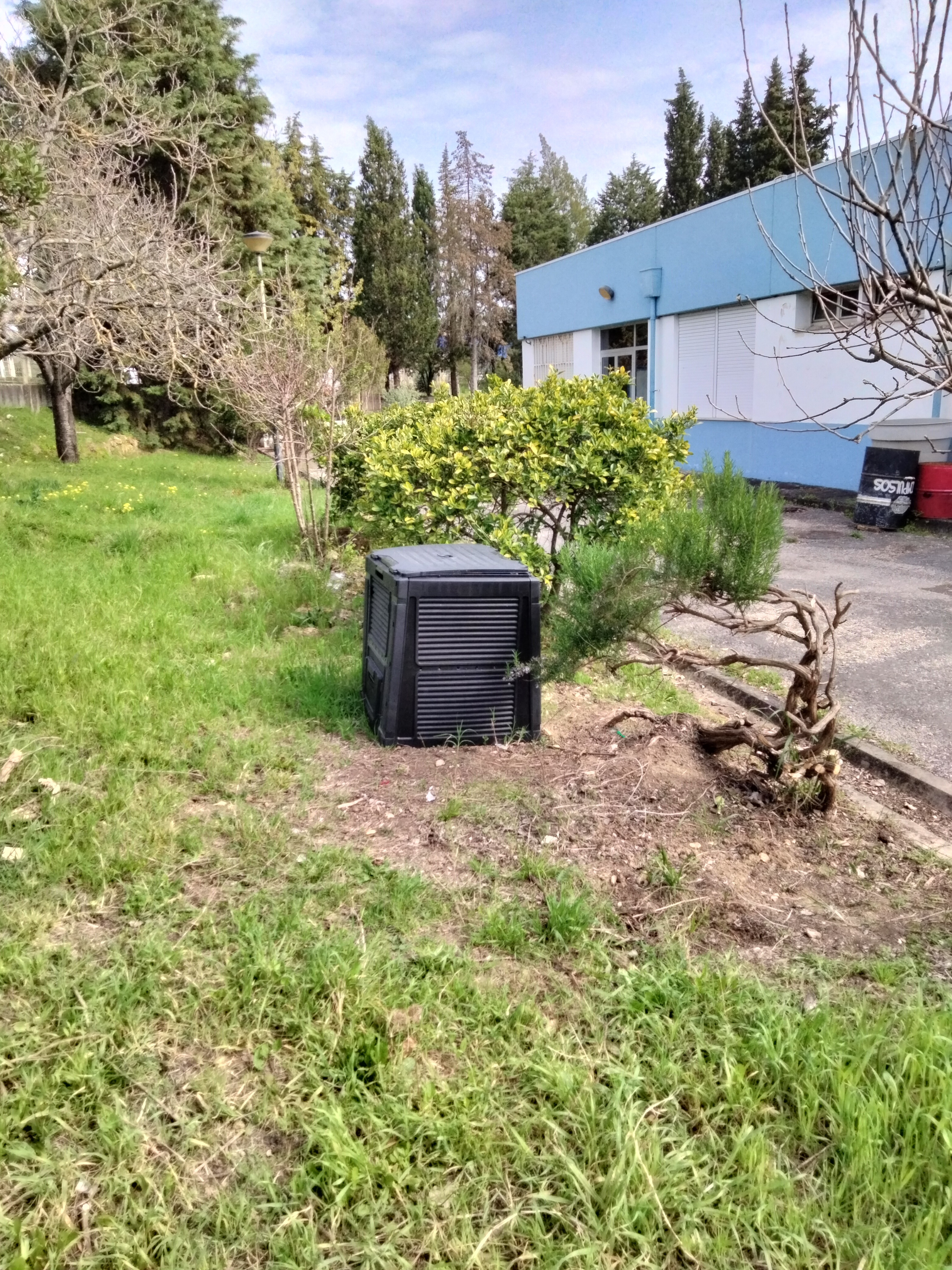 Instalação do novo compostor