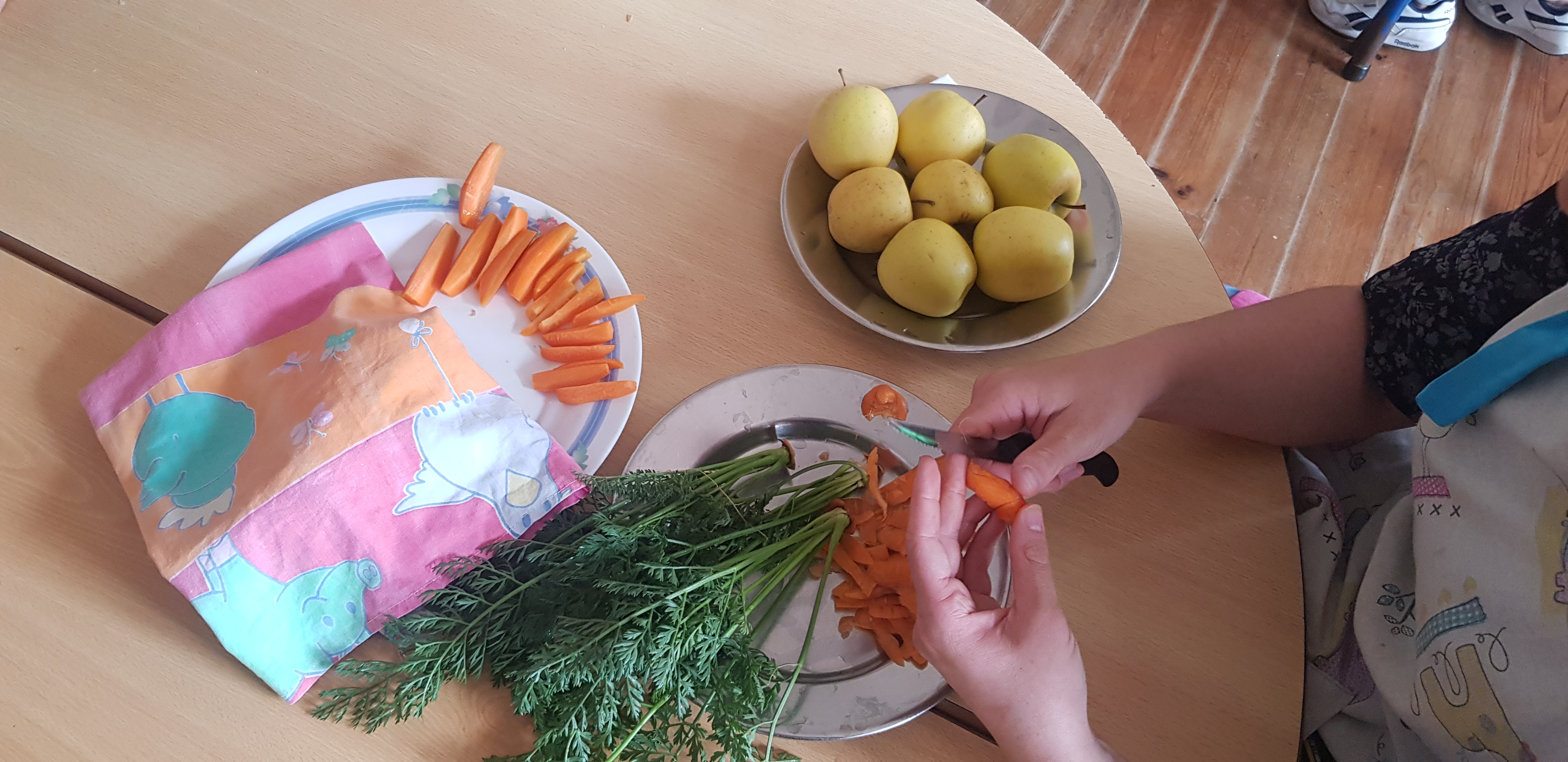 "O nosso Lanche com Cenourinhas saborosas e saudáveis!"