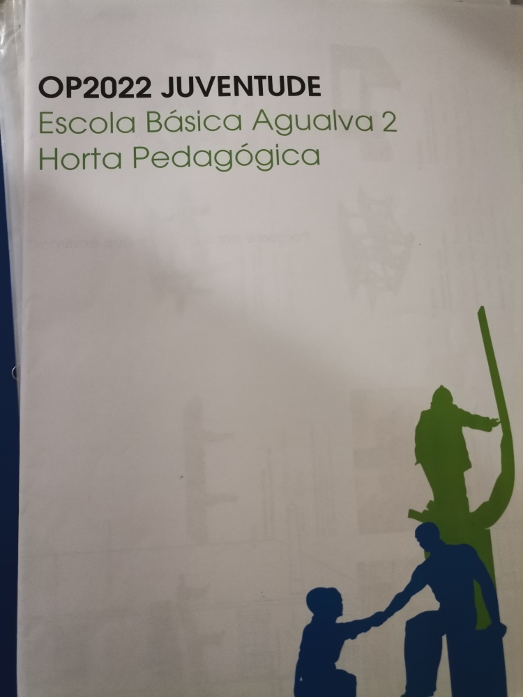 Documento de apoio à reunião com a Junta de Freguesia de Agualva Mira-Sintra, de preparação para as obras ao espaço para a Horta Pedagógica. Apoio recebido através da participação no OP2022 Juventude, do qual os alunos da escola saíram vencedores.