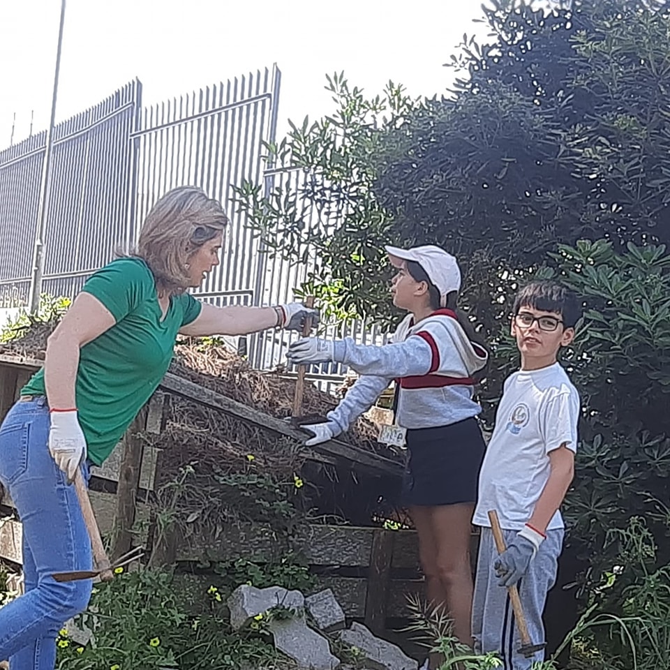 Brigada da horta em ação