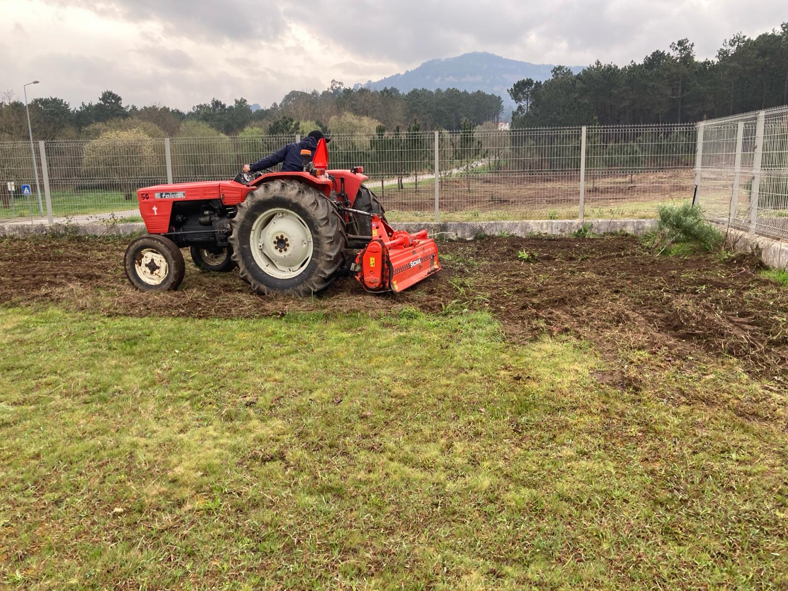 A preparação do terreno.