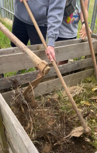 Aula de Cidadania dedicada à prática da Compostagem e à aprendizagem da importância da mesma na redução de resíduos domésticos, contribuindo para um ambiente mais sustentável.