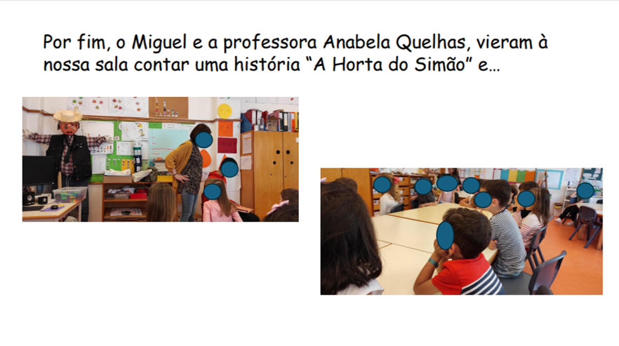 Hora do Conto relacionada com a Horta e o Espantalho.