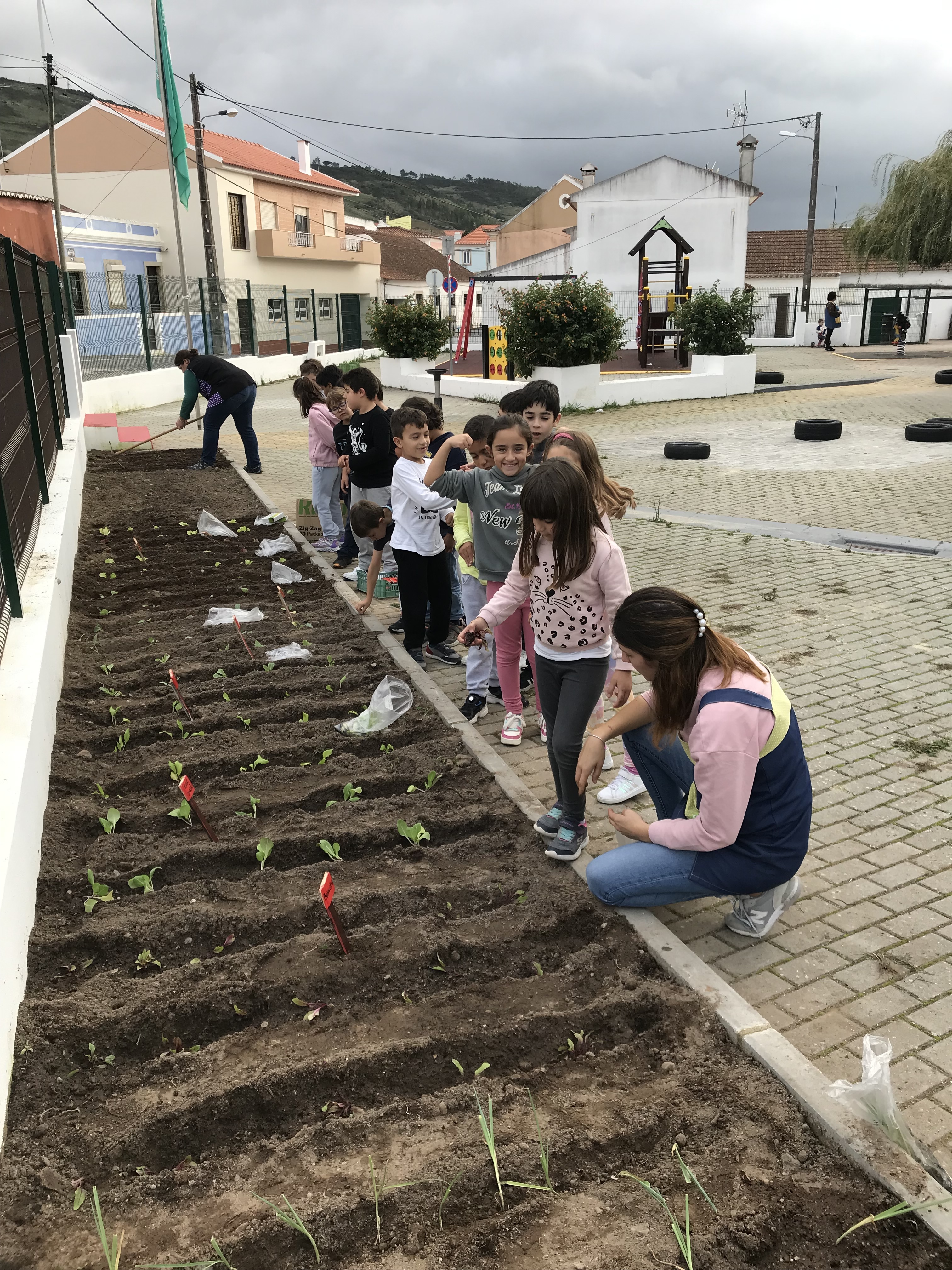 Preparação e plantação da Horta.