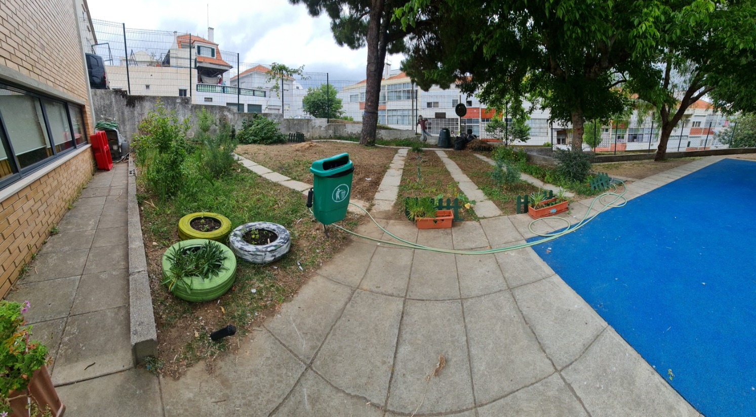 Horta organizada e limpa.
