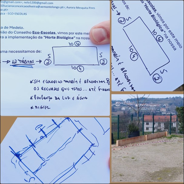 Plano da "Horta Biológica" - parceria/apoio da Junta de Freguesia de Medelo