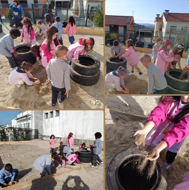 O Pré-Escolar também colabora: a nossa "Horta Biológica" começa a ganhar vida!