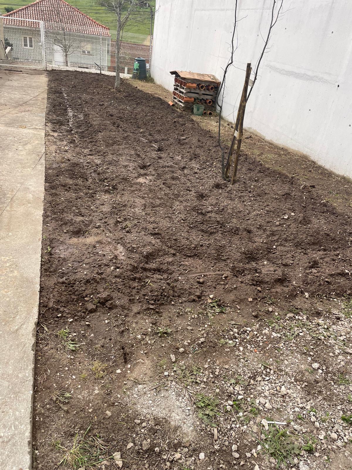 Conclusão da preparação do terreno