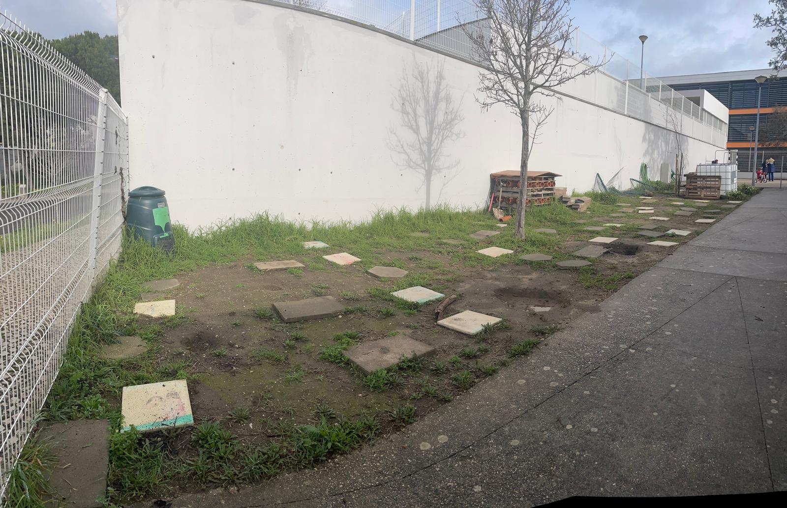 Horta por limpar e sem plantações