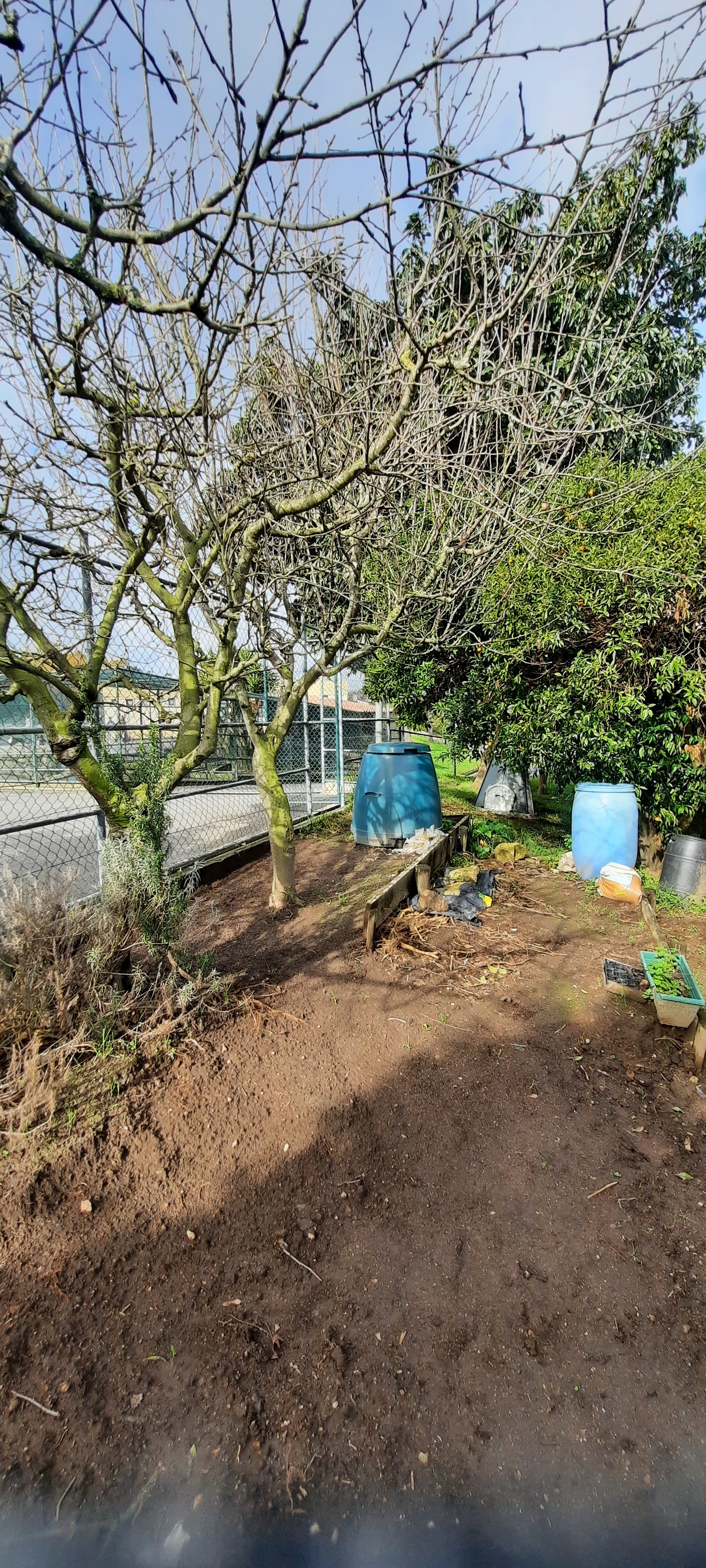 Zona de compostagem