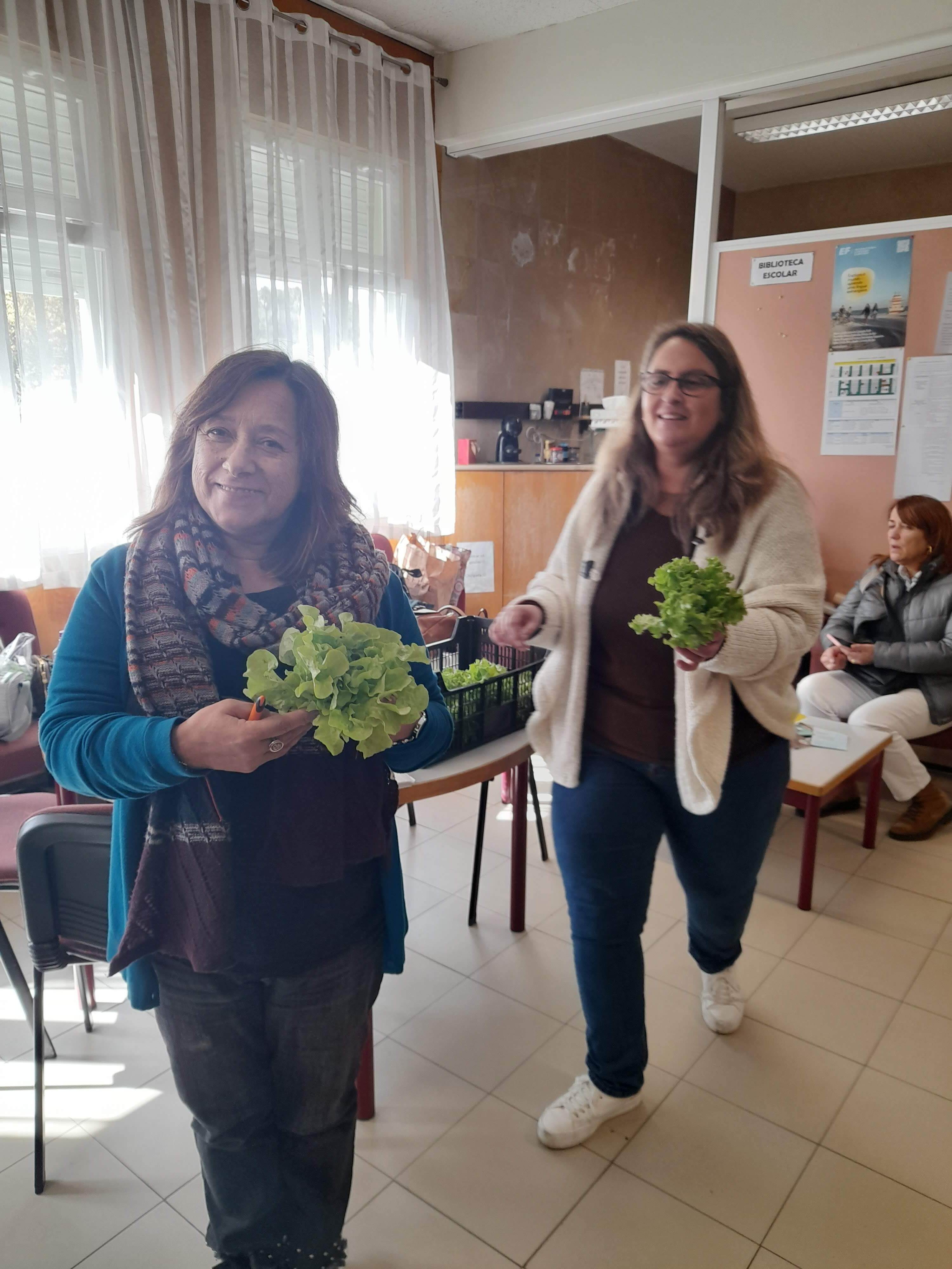 Oferta de produtos hortícolas aos professores
