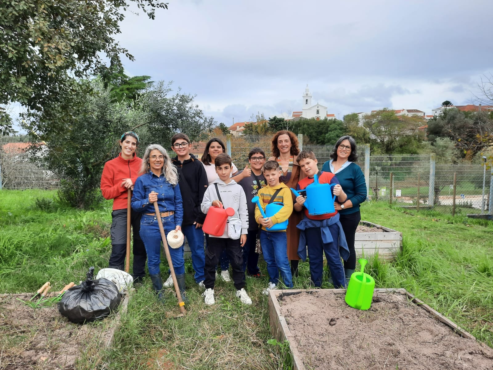 Início das sementeiras com a participação da Dra. Alexandra Azevedo da Quercus.