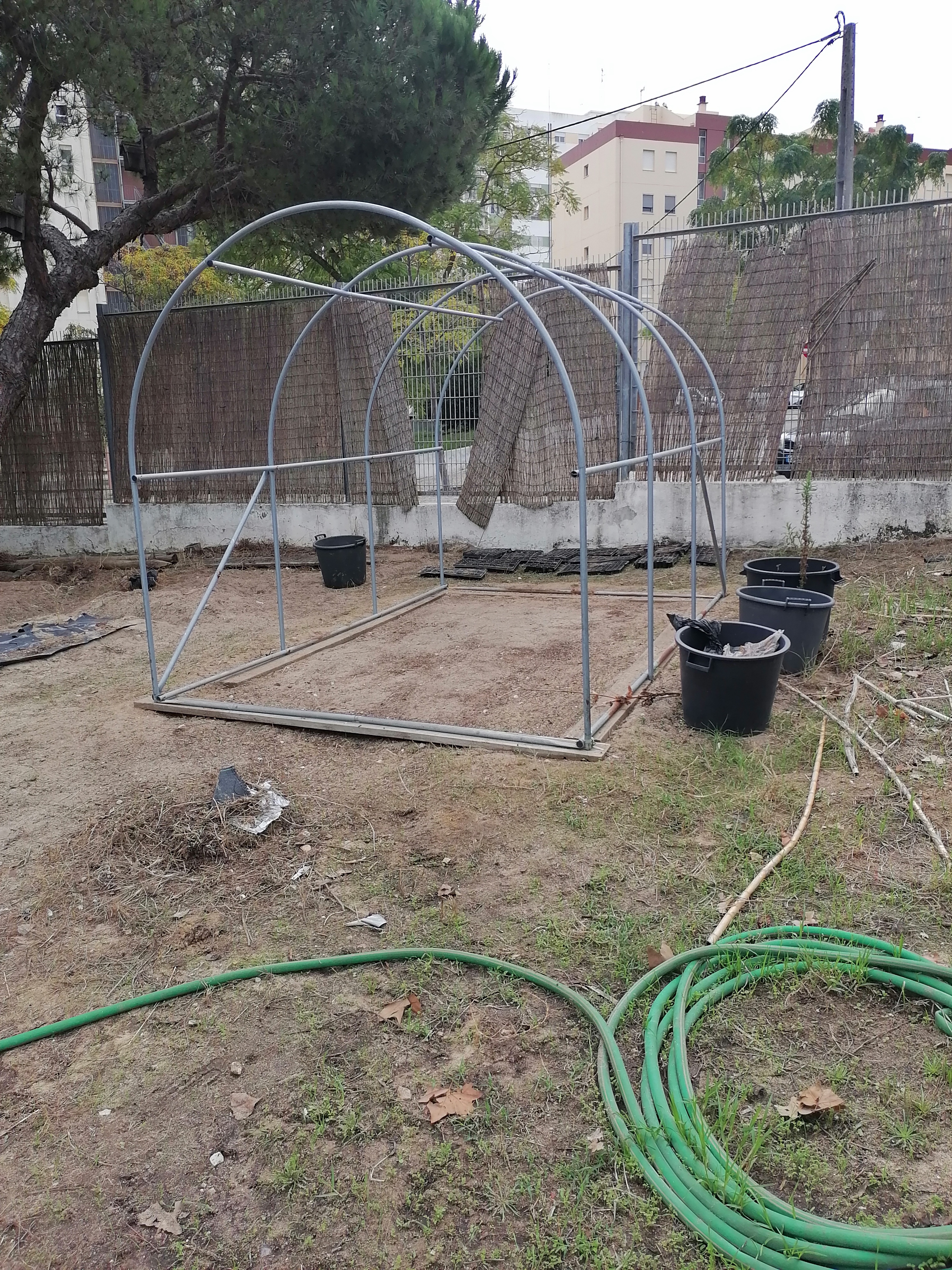 Preparação/ montagem da estufa