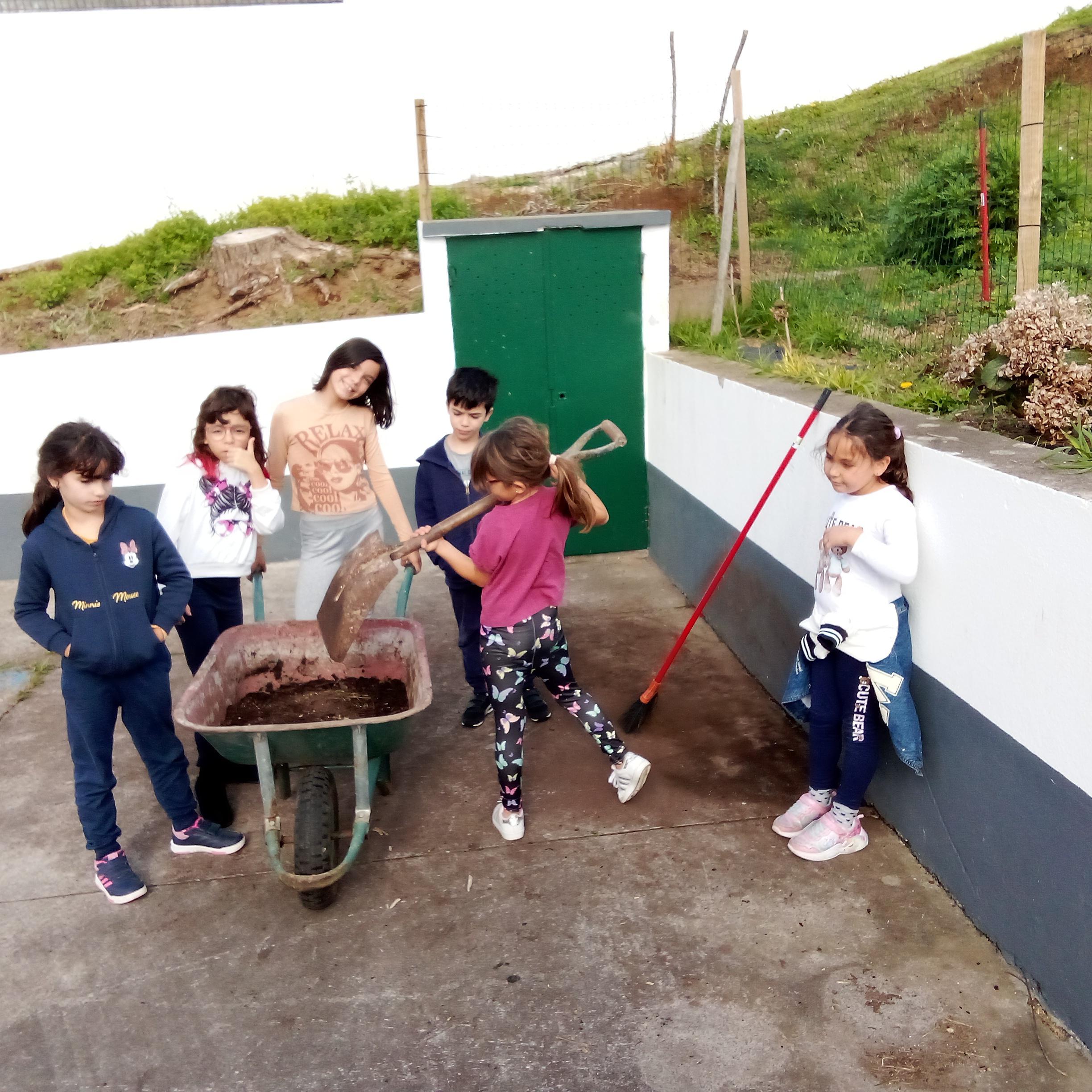 Enriquecendo o terreno.
