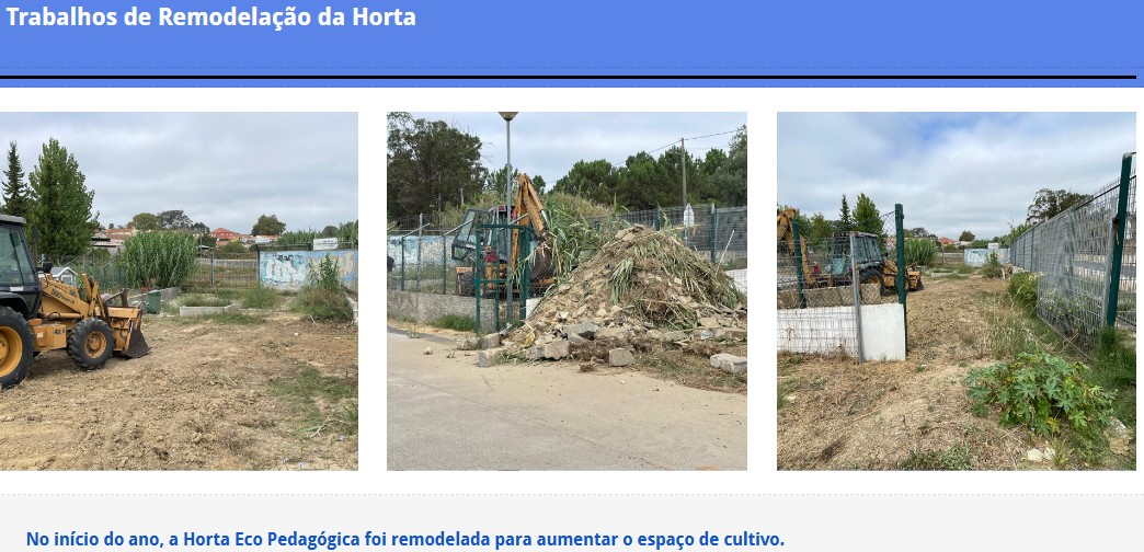 No início do ano, a Horta Eco Pedagógica foi remodelada para aumentar o espaço de cultivo.
