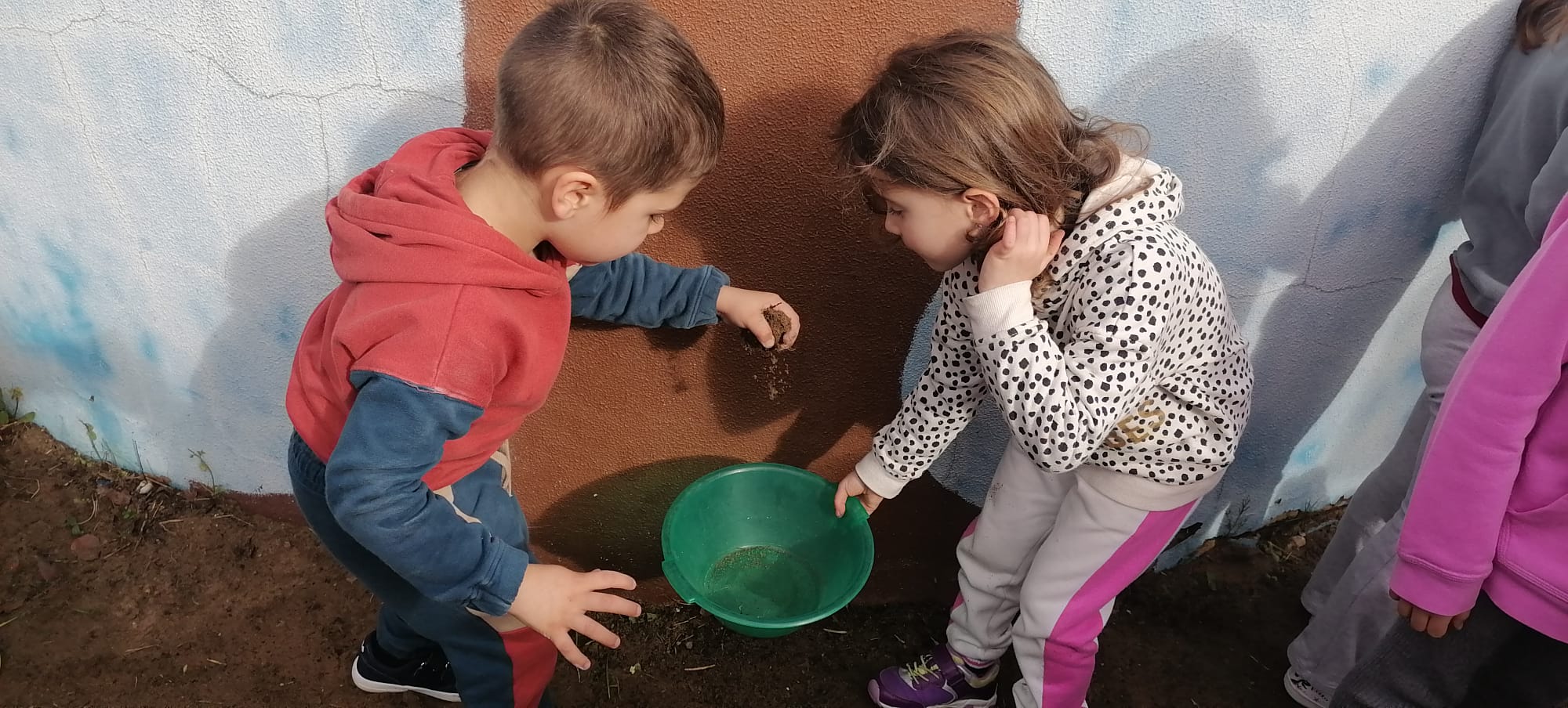 Plantação dos produtos escolhidos pelos alunos