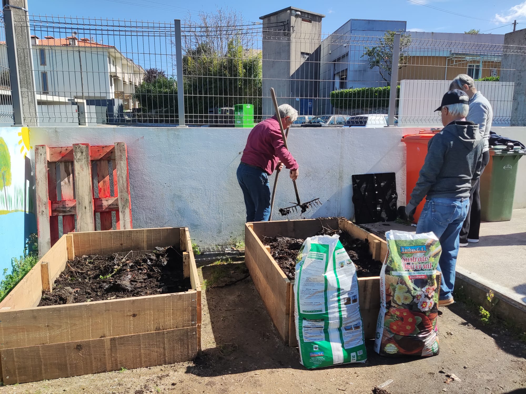 Uso do composto para a horta