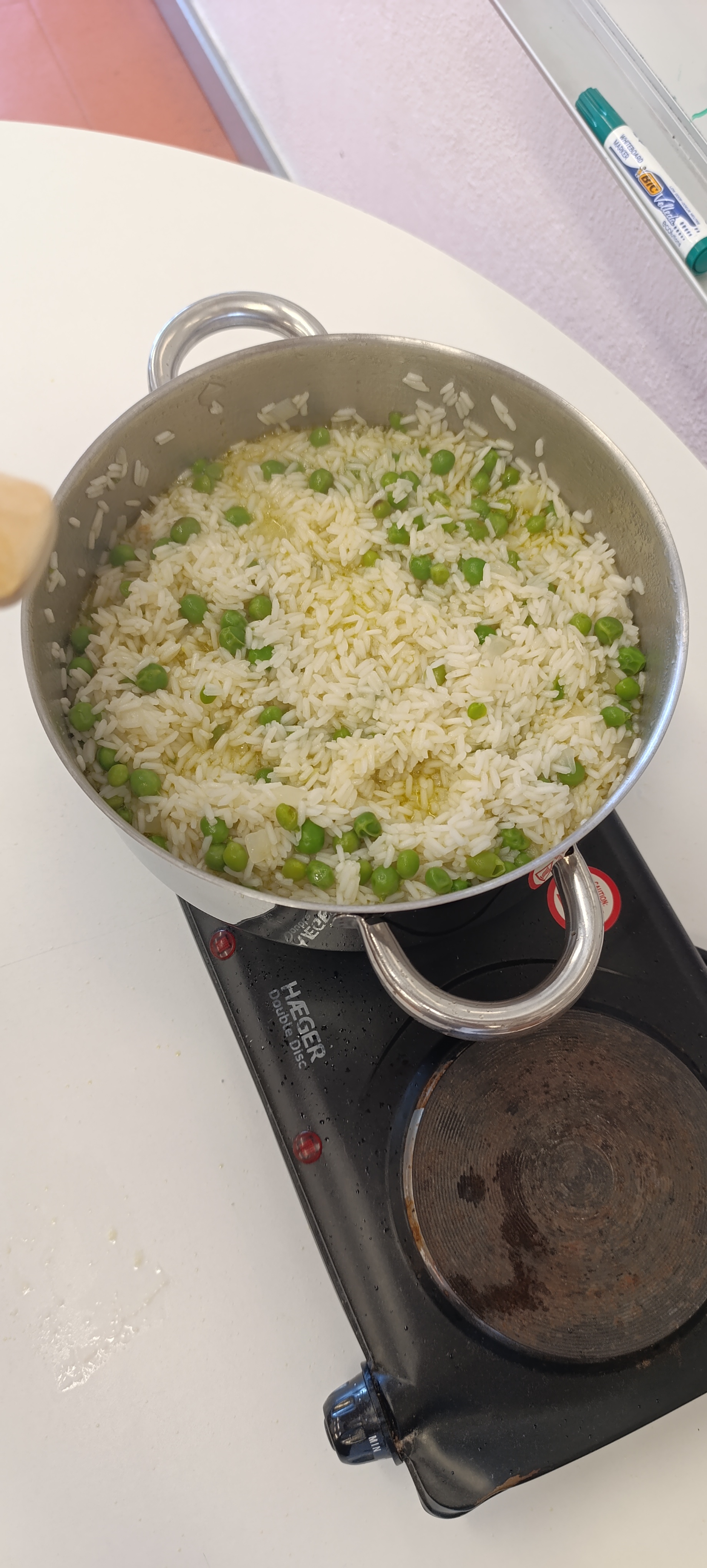Fazer o arroz de ervilhas