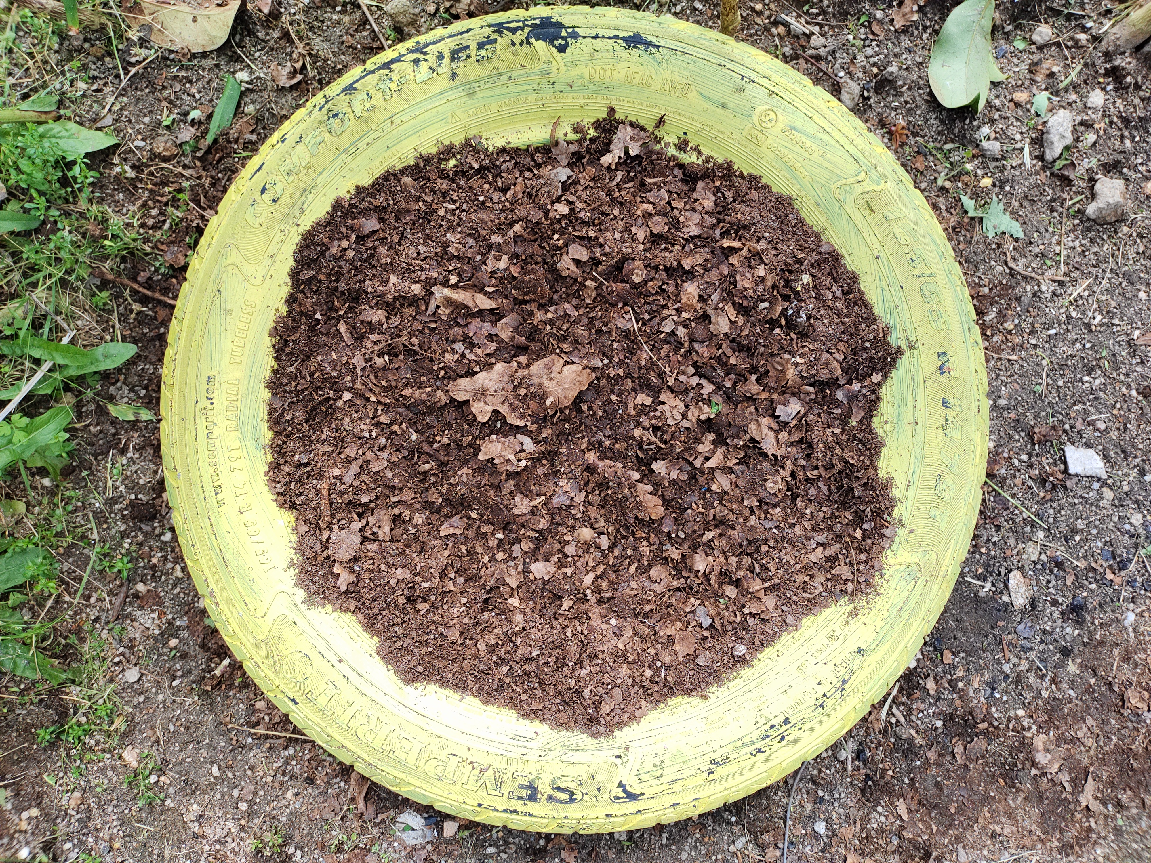 Processo de compostagem.