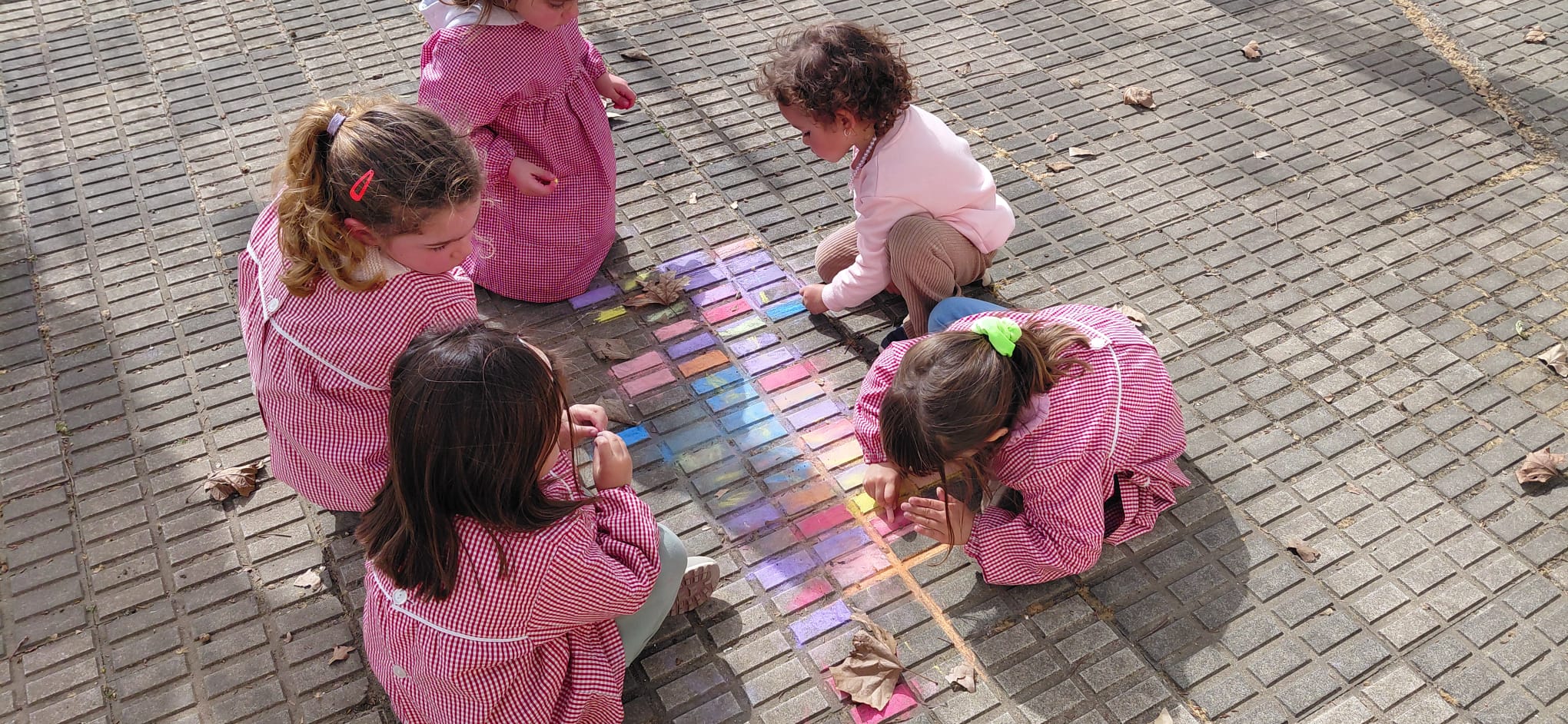 Decoração dos caminhos para as Mini Hortas