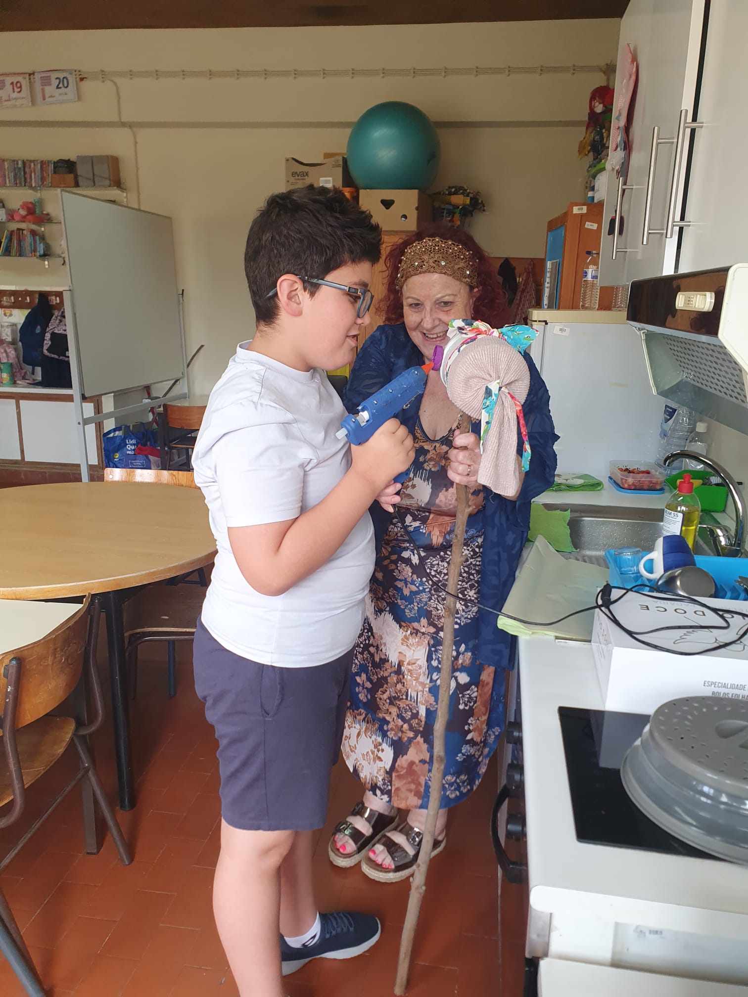 Exemplo de um dos espantalhos construído