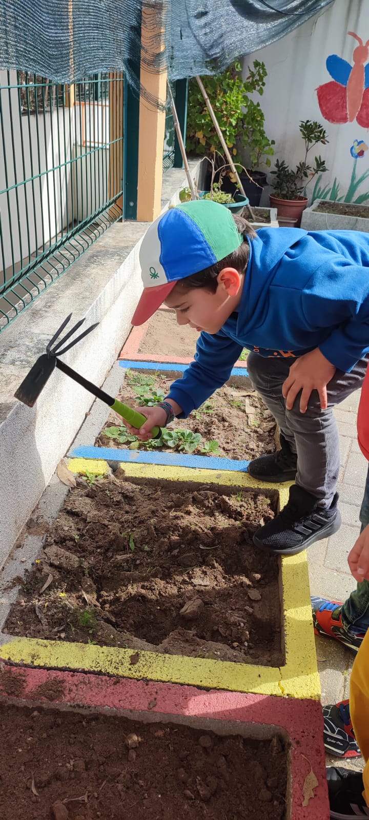Preparação da horta e da terra.