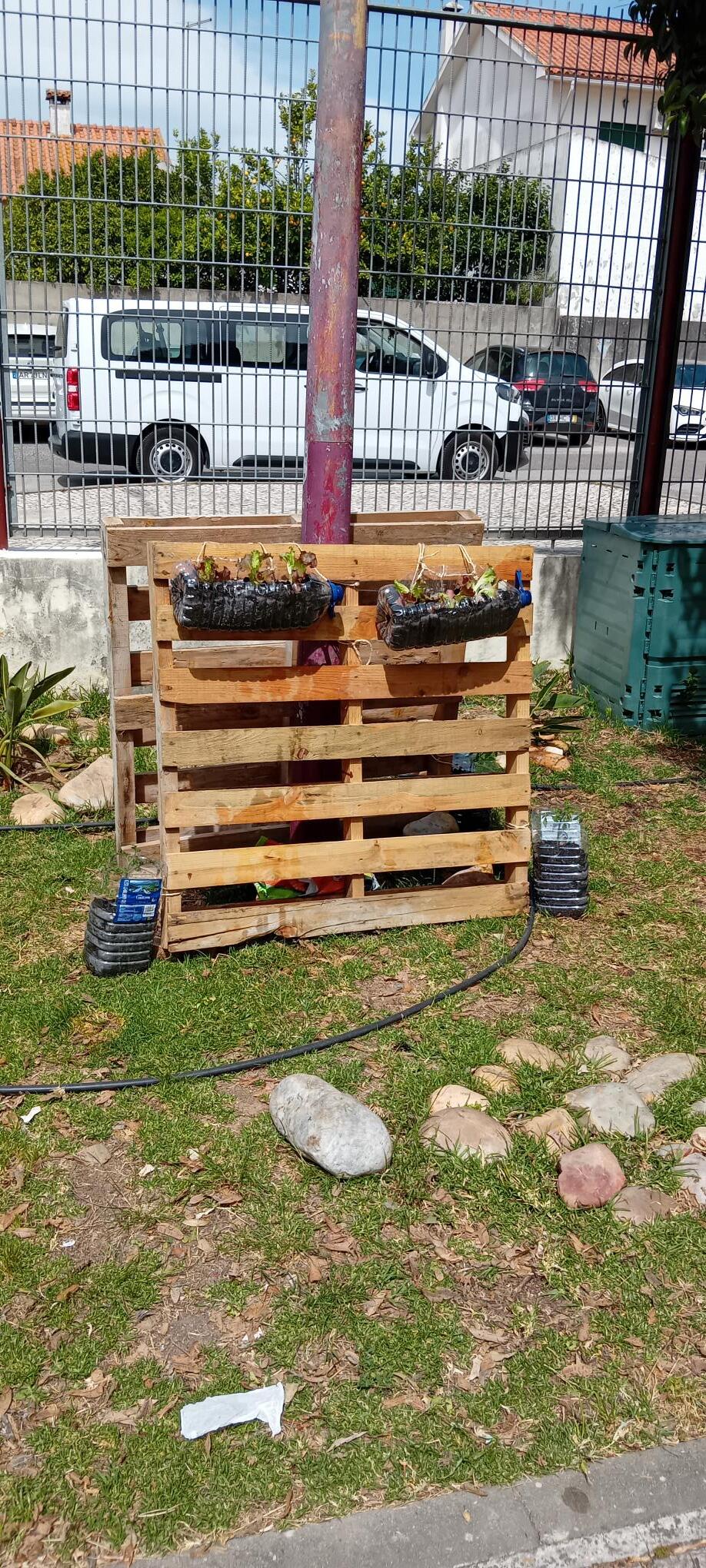 instalação da horta