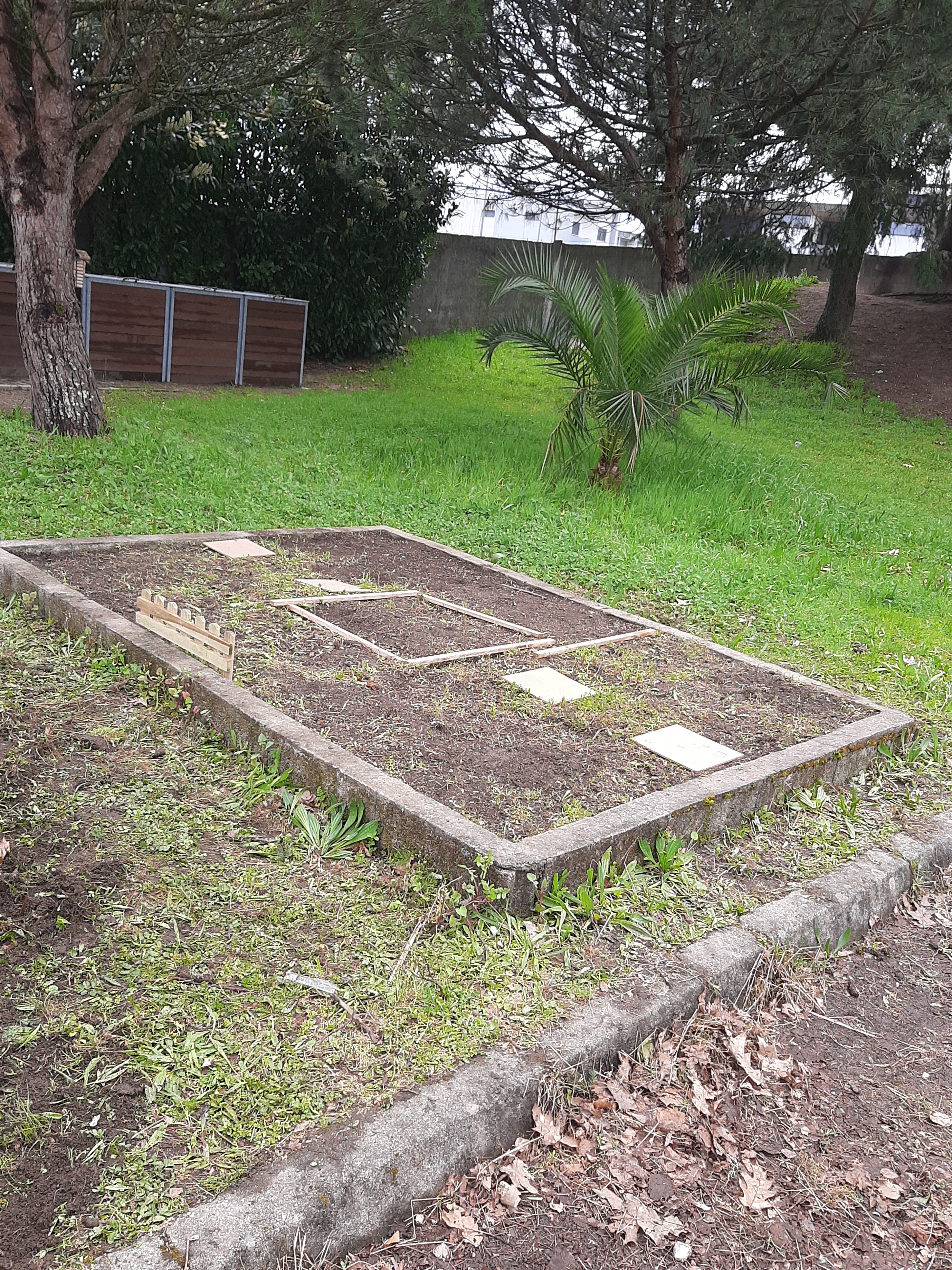 Ínicio de colocação de estruturas para construção dos designs que ganharam o concurso no ano letivo anterior. As estruturas foram cedidas pelos pais e familiares dos alunos de 5º ano e colocadas pelos alunos de 5º sob a supervisão dos respetivos DT's.