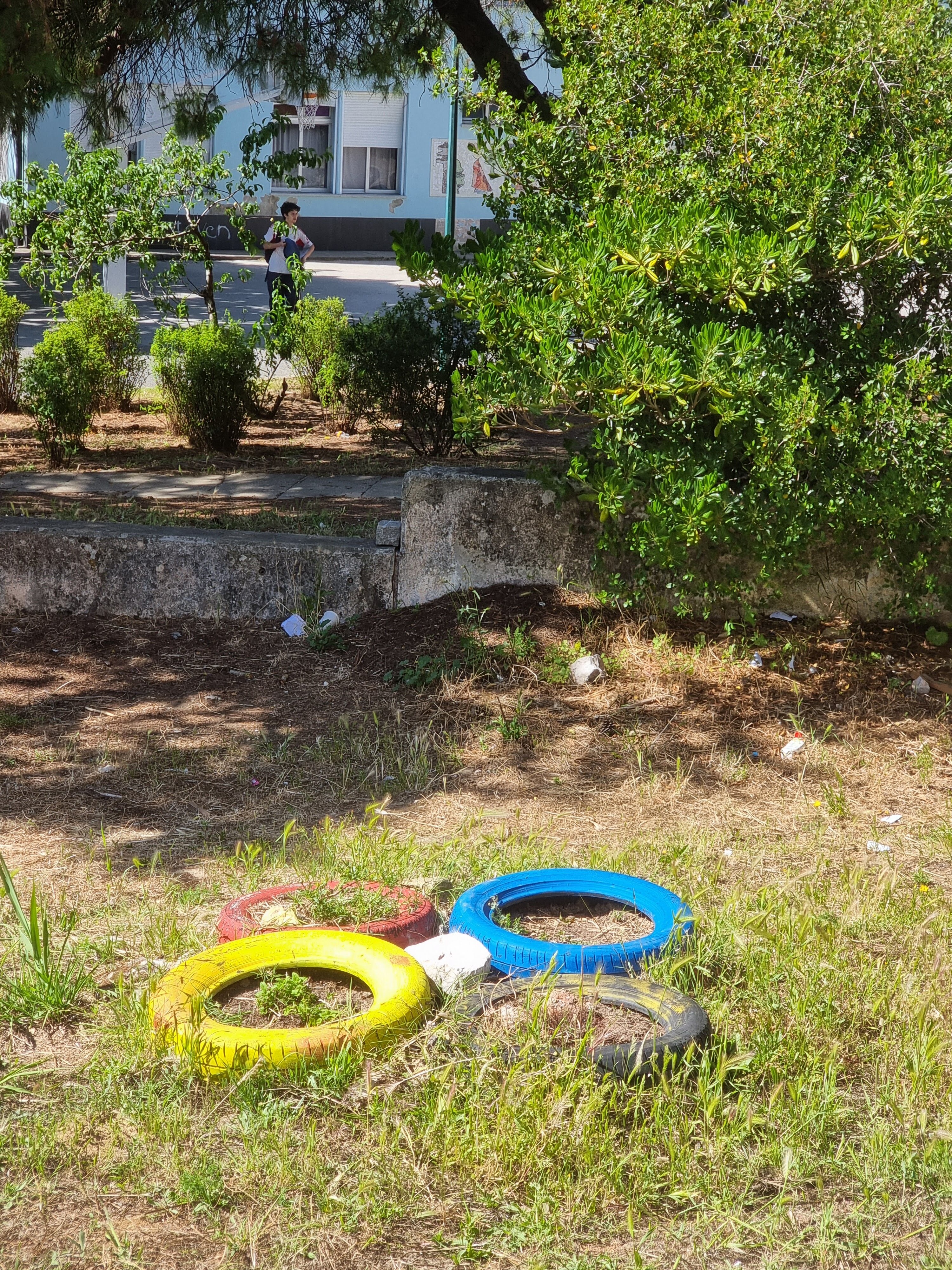Repintura de floreiras