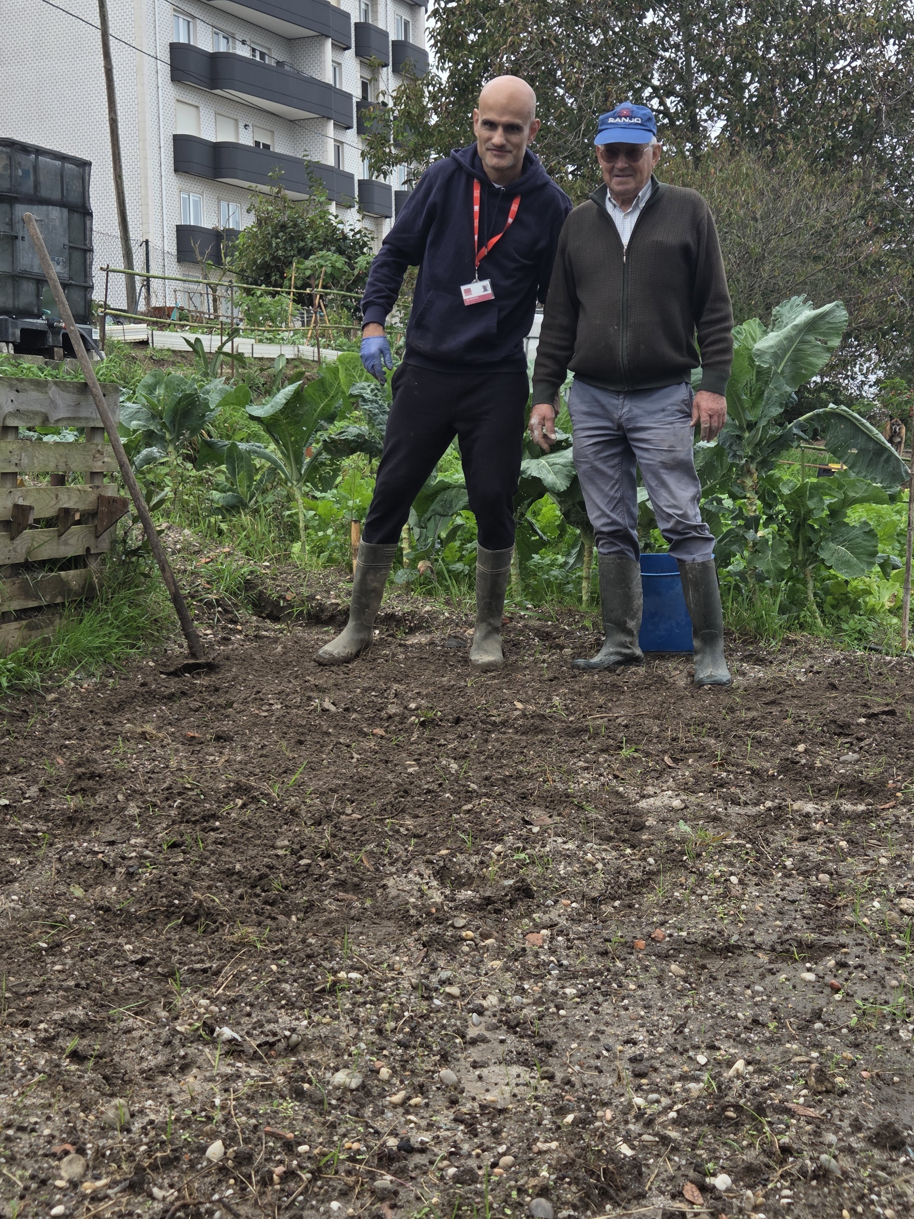 A horta na comunidade