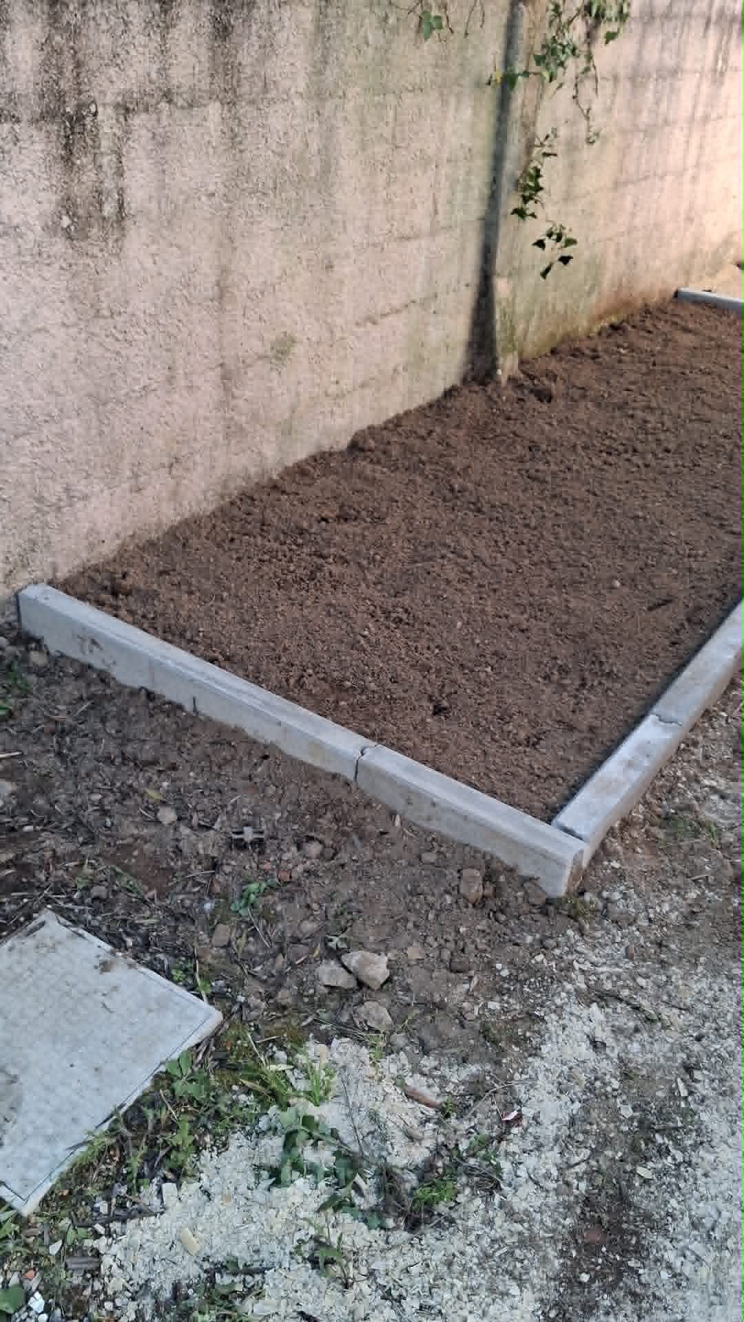 Preparação da horta.