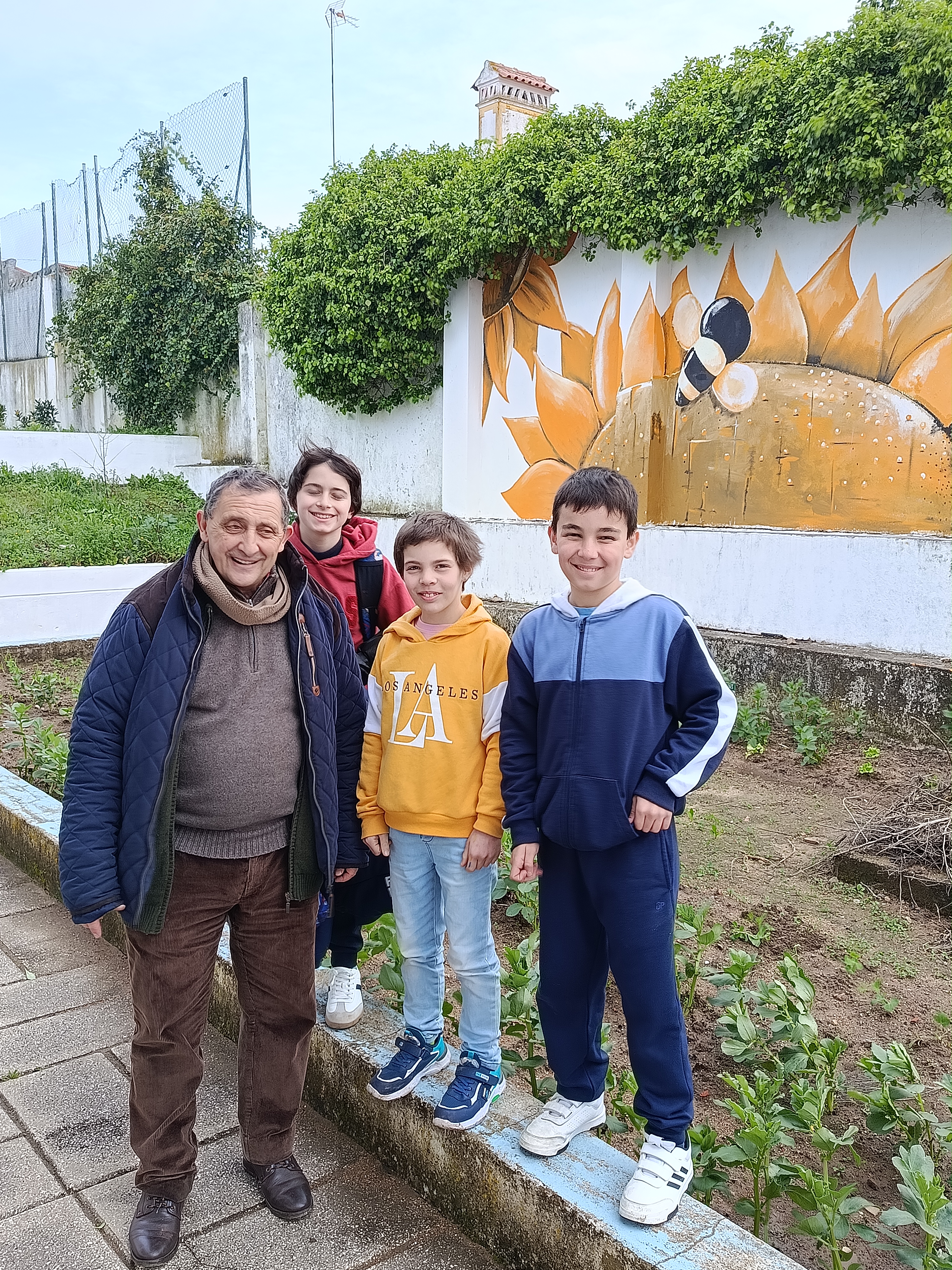 Foto da Equipa da horta.